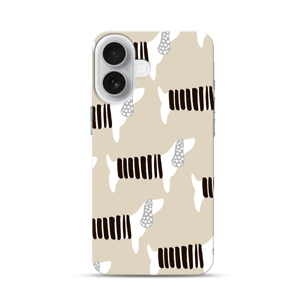 犬の模様 iPhone 17オリジナルハードケース