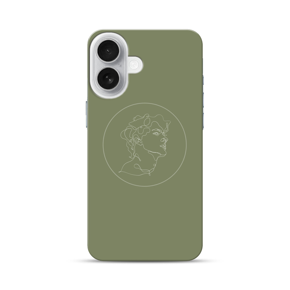 人物のシンプルな線画 iPhone 17オリジナルハードケース