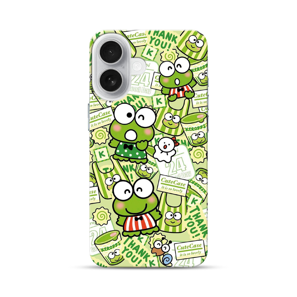 カエルのキャラクター iPhone 17オリジナルハードケース