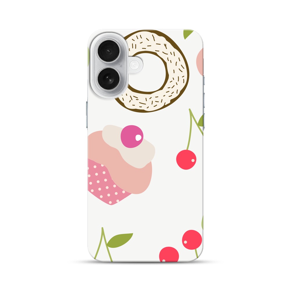 カップケーキとドーナツのパターン cartoon-desserts カップケーキとドーナツのパターン cartoon-desserts