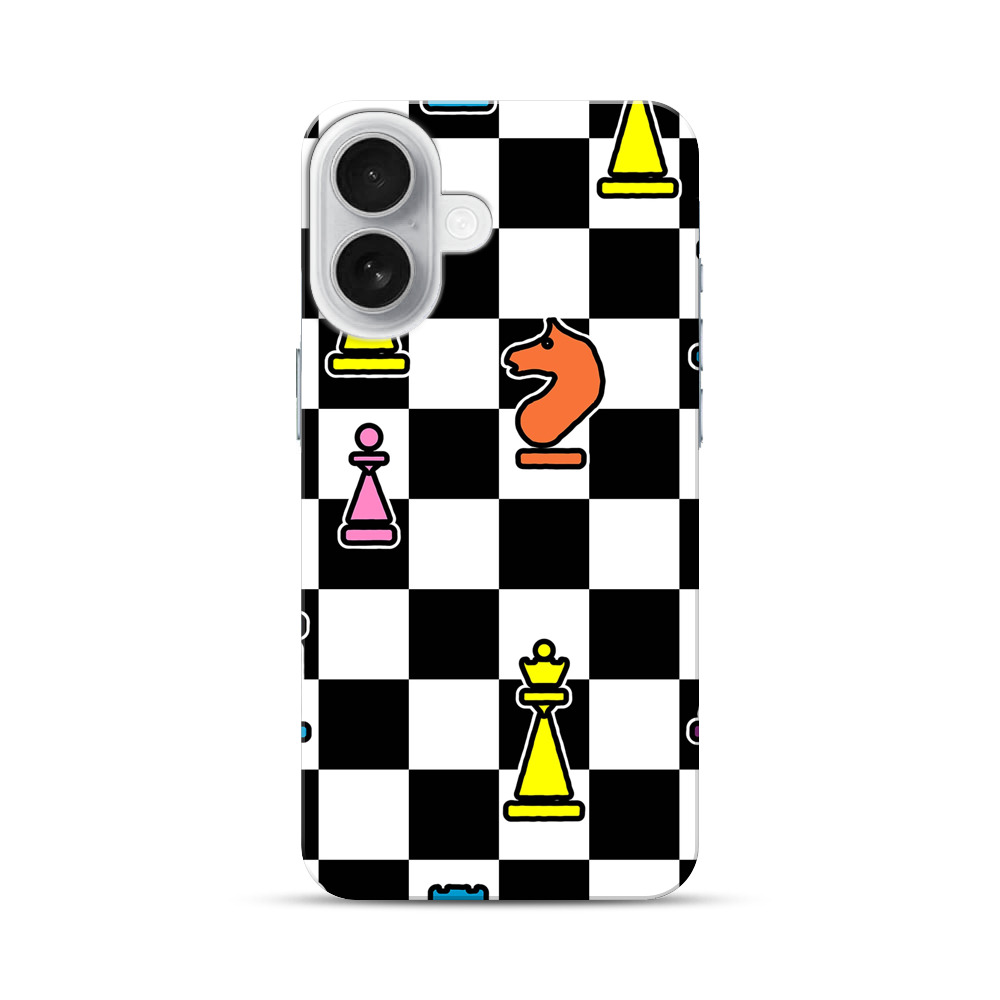 カラフルなチェスの駒 iPhone 17オリジナルハードケース