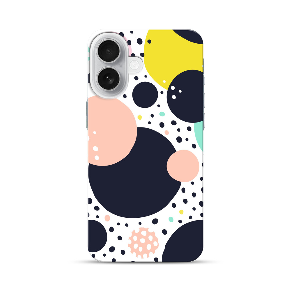 カラフルなドット模様 iPhone 17オリジナルハードケース