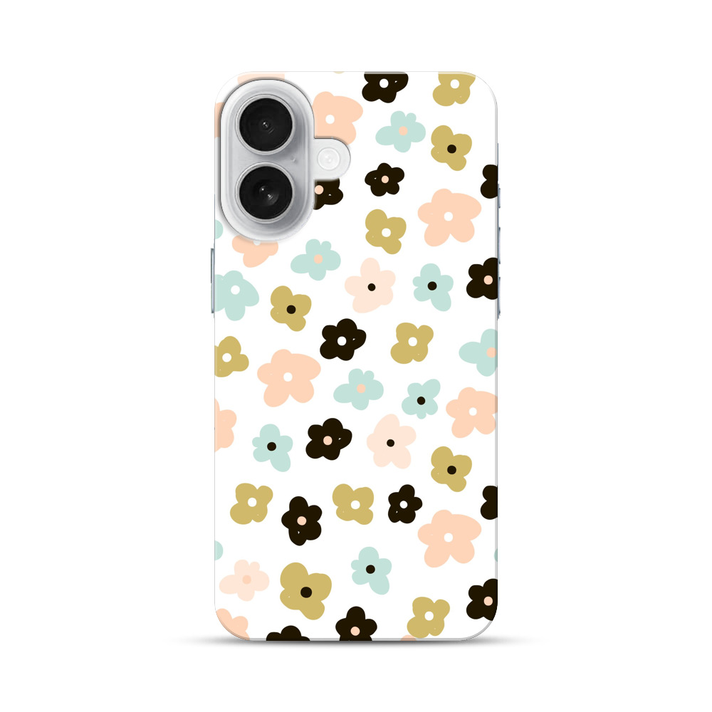 カラフルな花柄 iPhone 17オリジナルハードケース