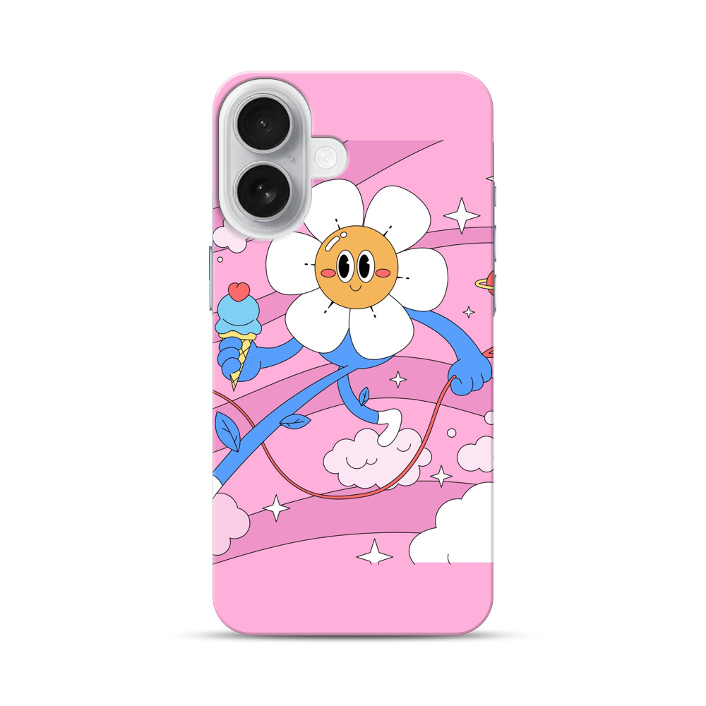 カラフルなキャラクターと花 cartoon-sunflower カラフルなキャラクターと花 cartoon-sunflower