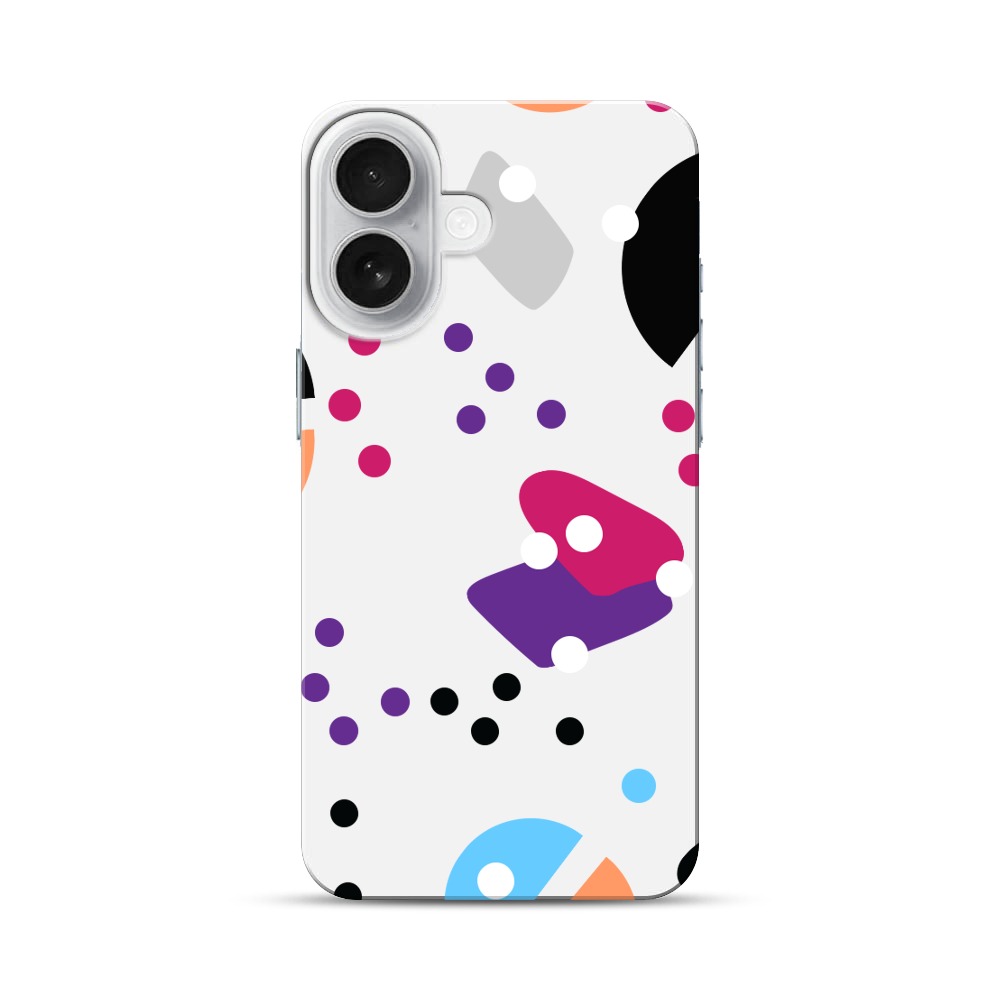 カラフルなパターン iPhone 17オリジナルハードケース