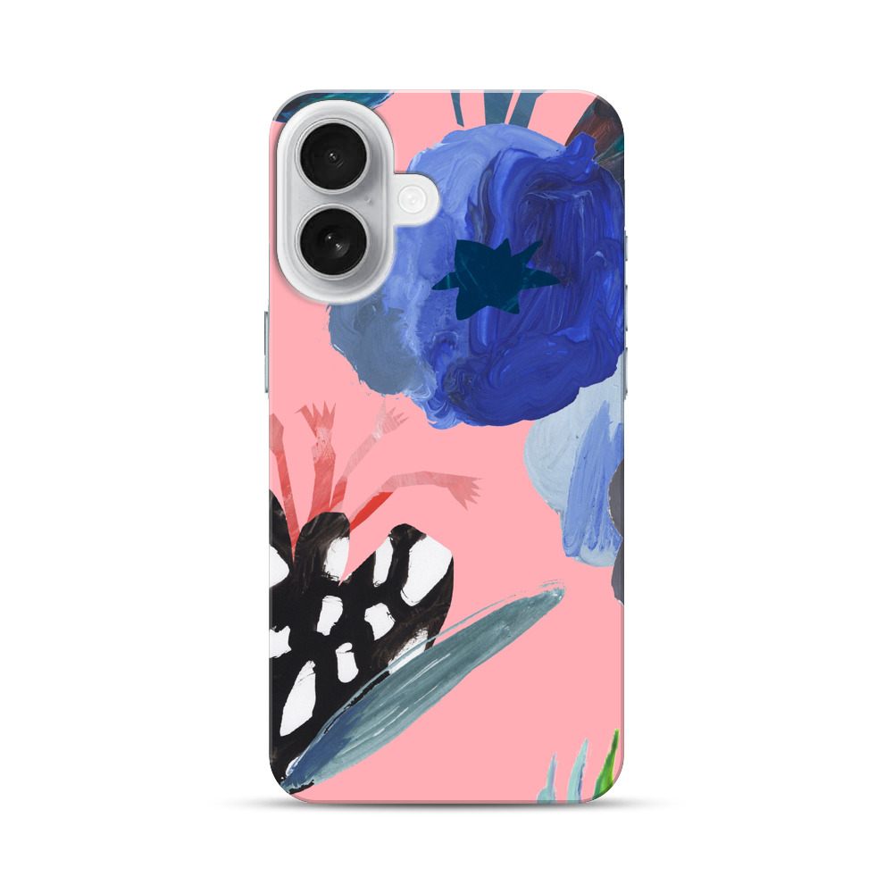 カラフルな抽象的な花 iPhone 17オリジナルハードケース