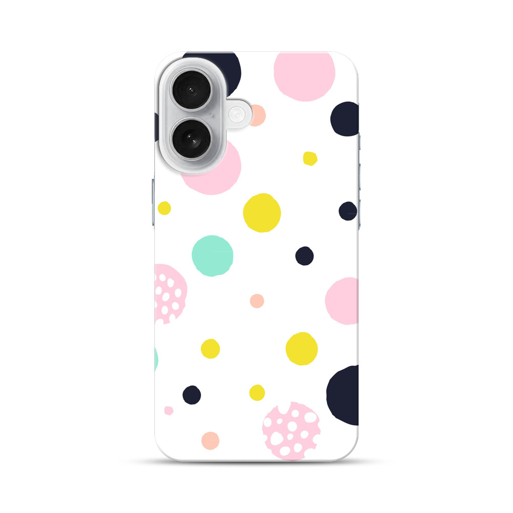 カラフルなドット模様 iPhone 17オリジナルハードケース