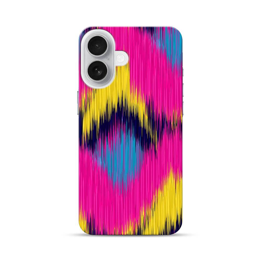 カラフルな波模様 iPhone 17オリジナルハードケース