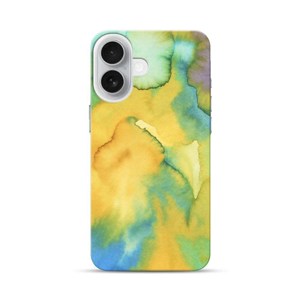 カラフルな水彩抽象画 iPhone 17オリジナルハードケース