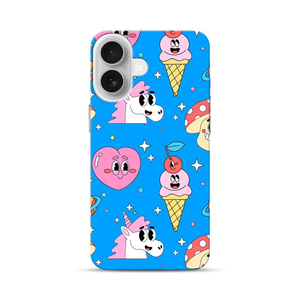 カラフルなキャラクターのパターン ice-cream-unicorn カラフルなキャラクターのパターン ice-cream-unicorn