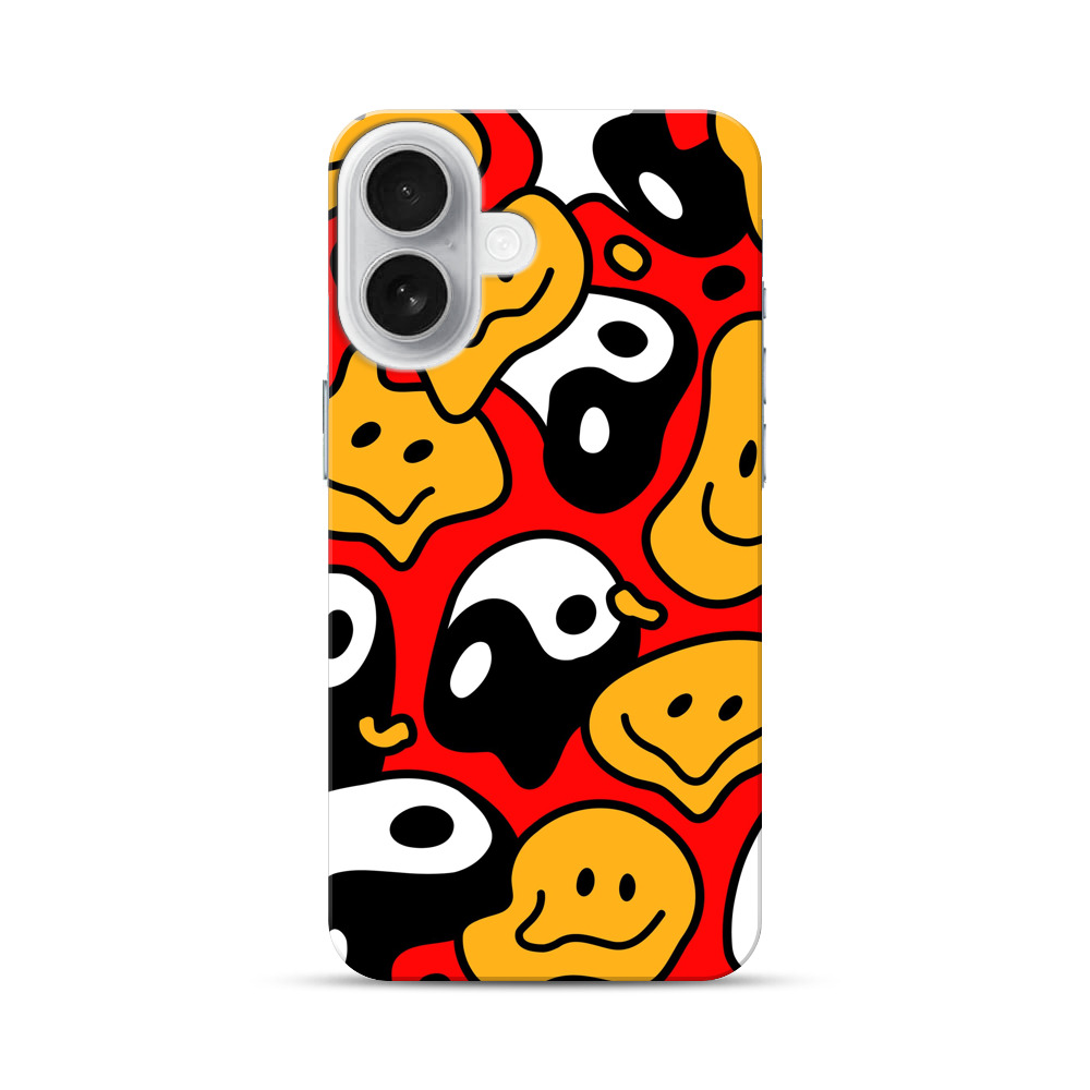 かわいいゴーストパターン iPhone 17オリジナルハードケース