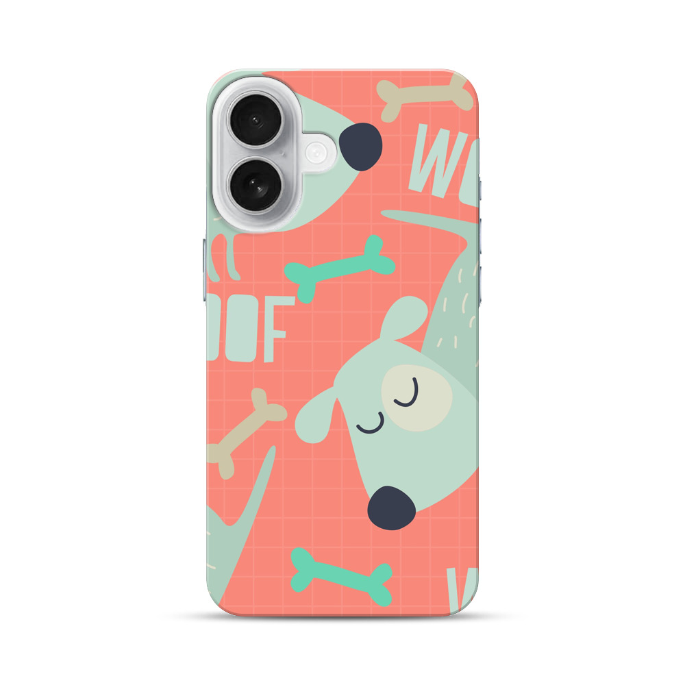 かわいい犬のパターン iPhone 17オリジナルハードケース