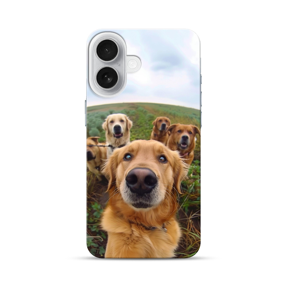 かわいい犬の集合写真 iPhone 17オリジナルハードケース