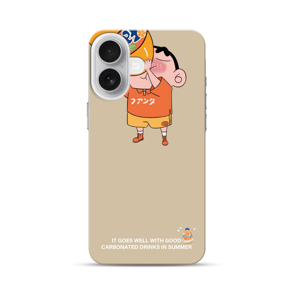 オレンジ服の子供 iPhone 17オリジナルハードケース