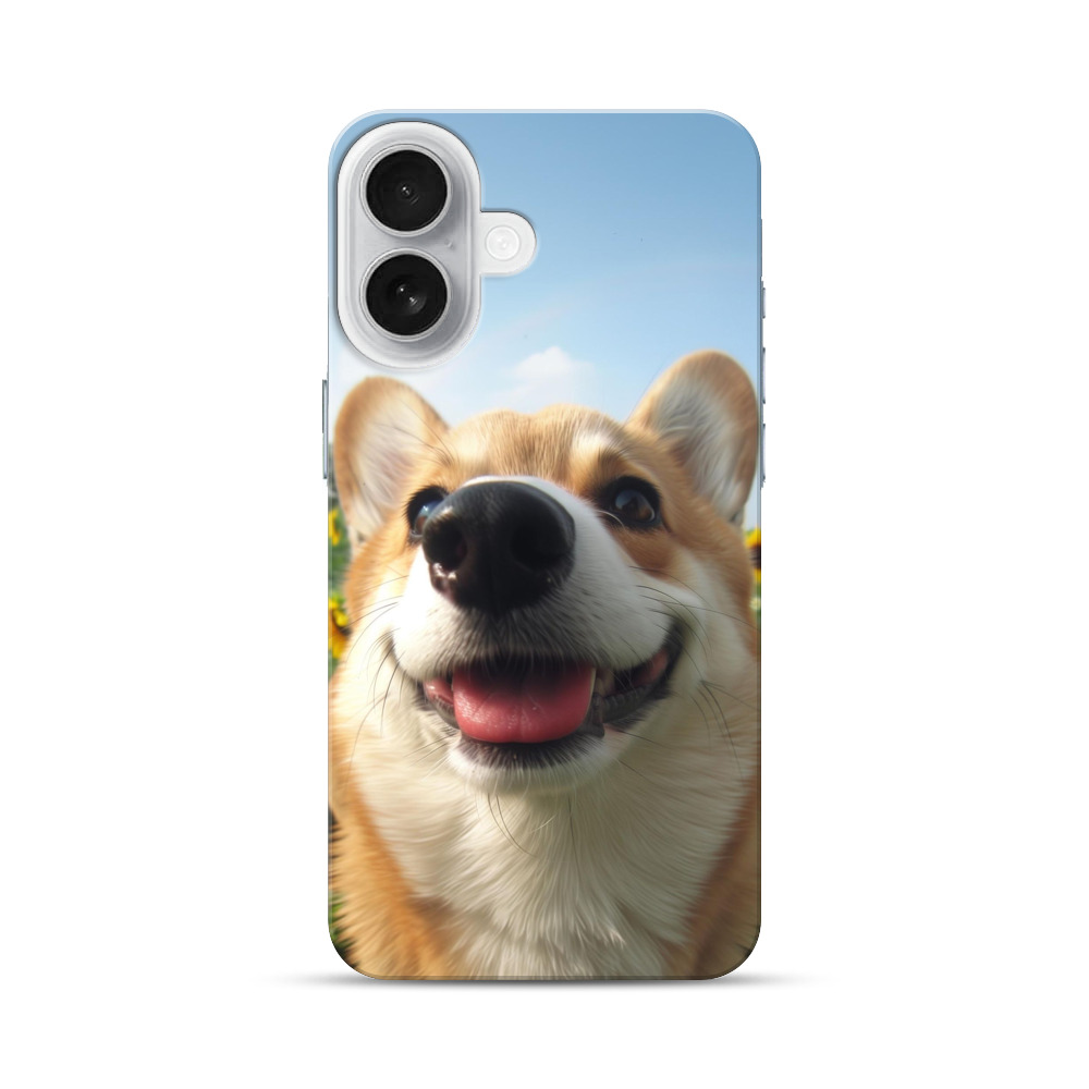笑顔のコーギー犬 iPhone 17オリジナルハードケース