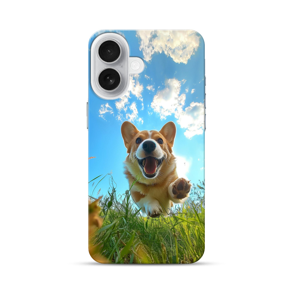 笑顔の元気なコーギー iPhone 17オリジナルハードケース