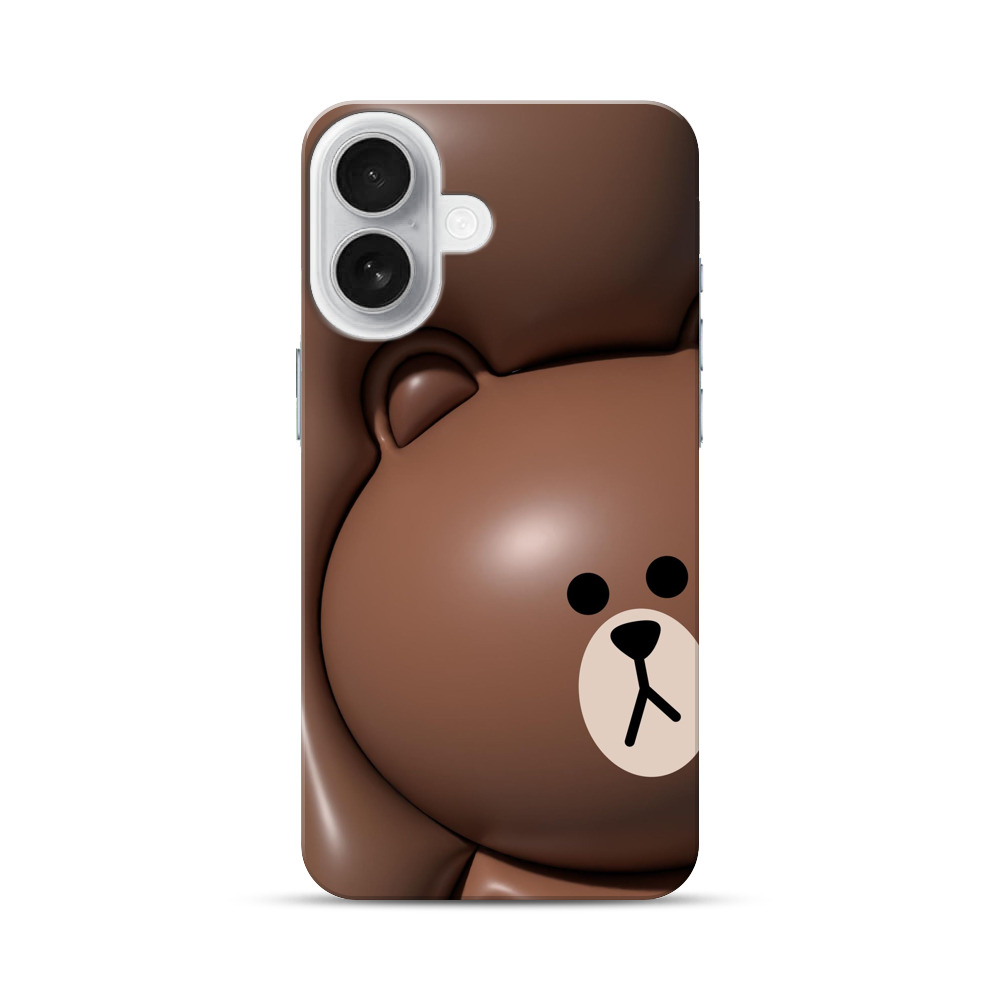 かわいいくま顔 iPhone 17オリジナルハードケース