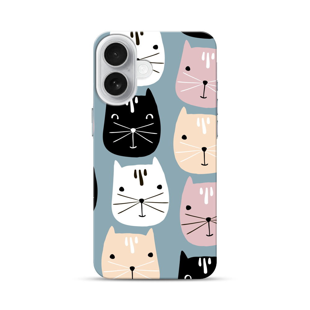 かわいい猫のパターン iPhone 17オリジナルハードケース