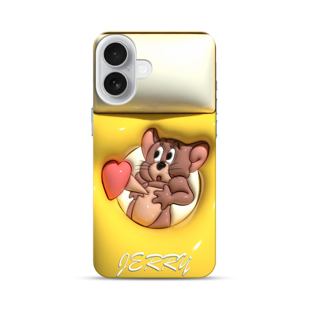 かわいい驚くネズミ iPhone 17オリジナルハードケース