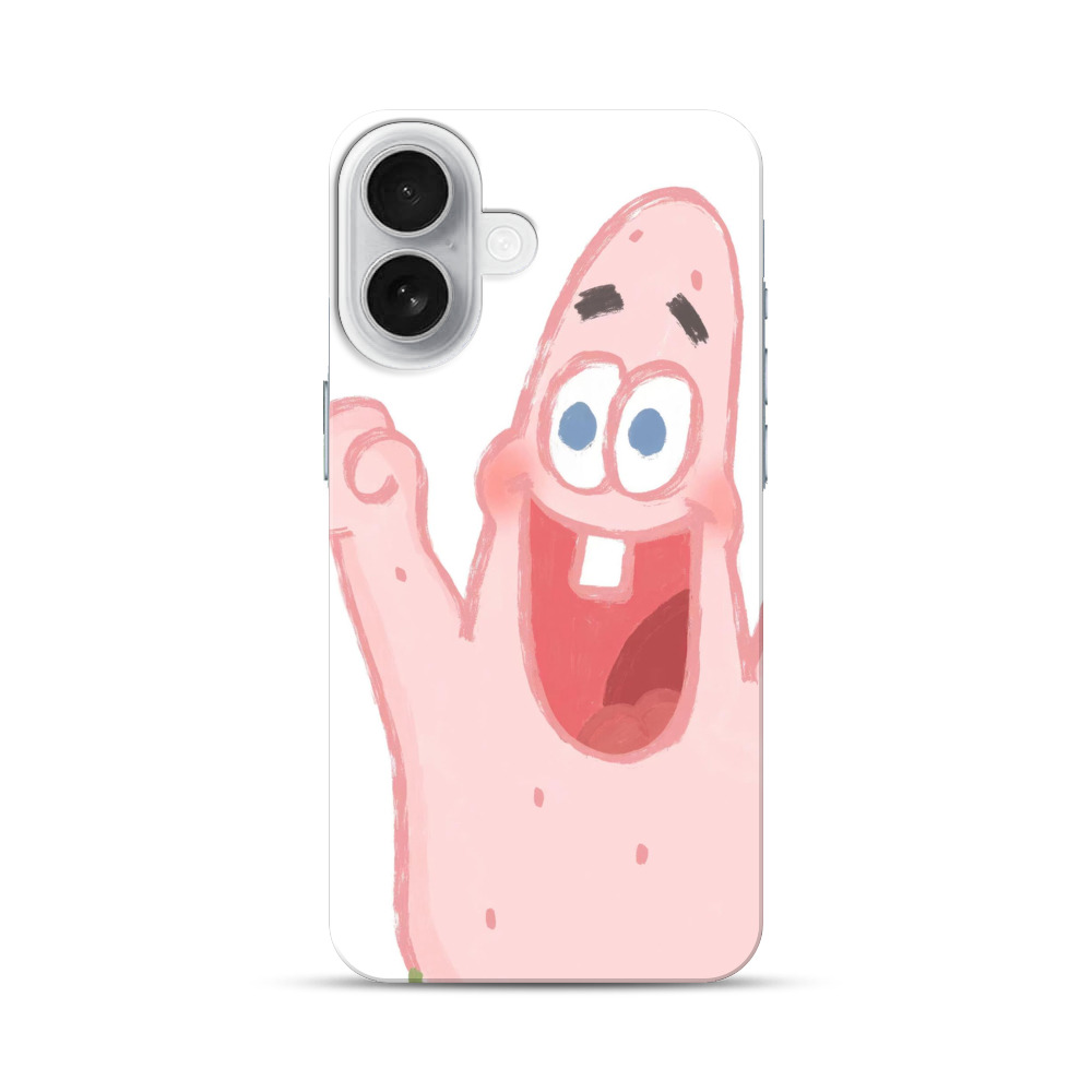 かわいいパトリックイラスト iPhone 17オリジナルハードケース