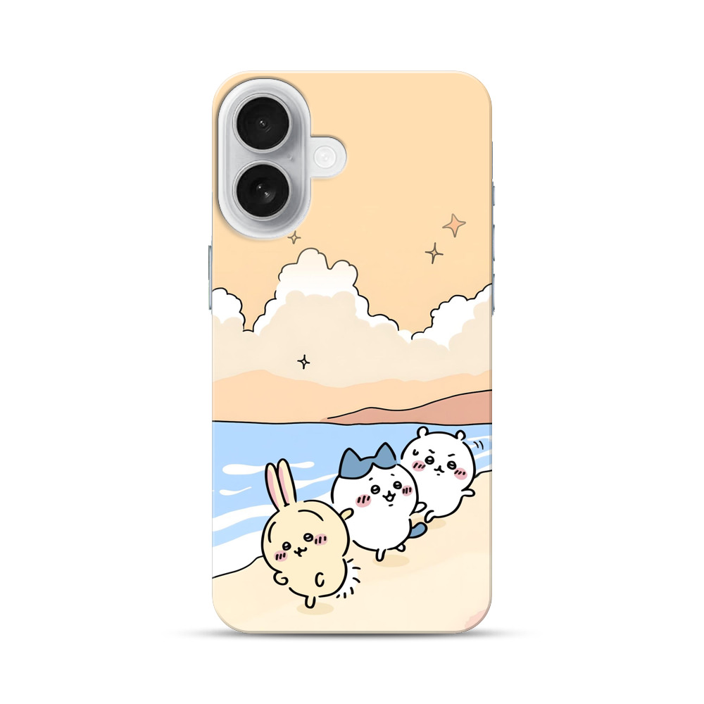 海辺のウサギとクマ iPhone 17オリジナルハードケース