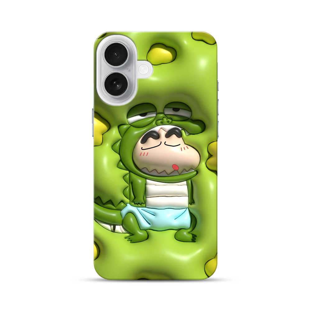 かわいいワニ着ぐるみ iPhone 17オリジナルハードケース