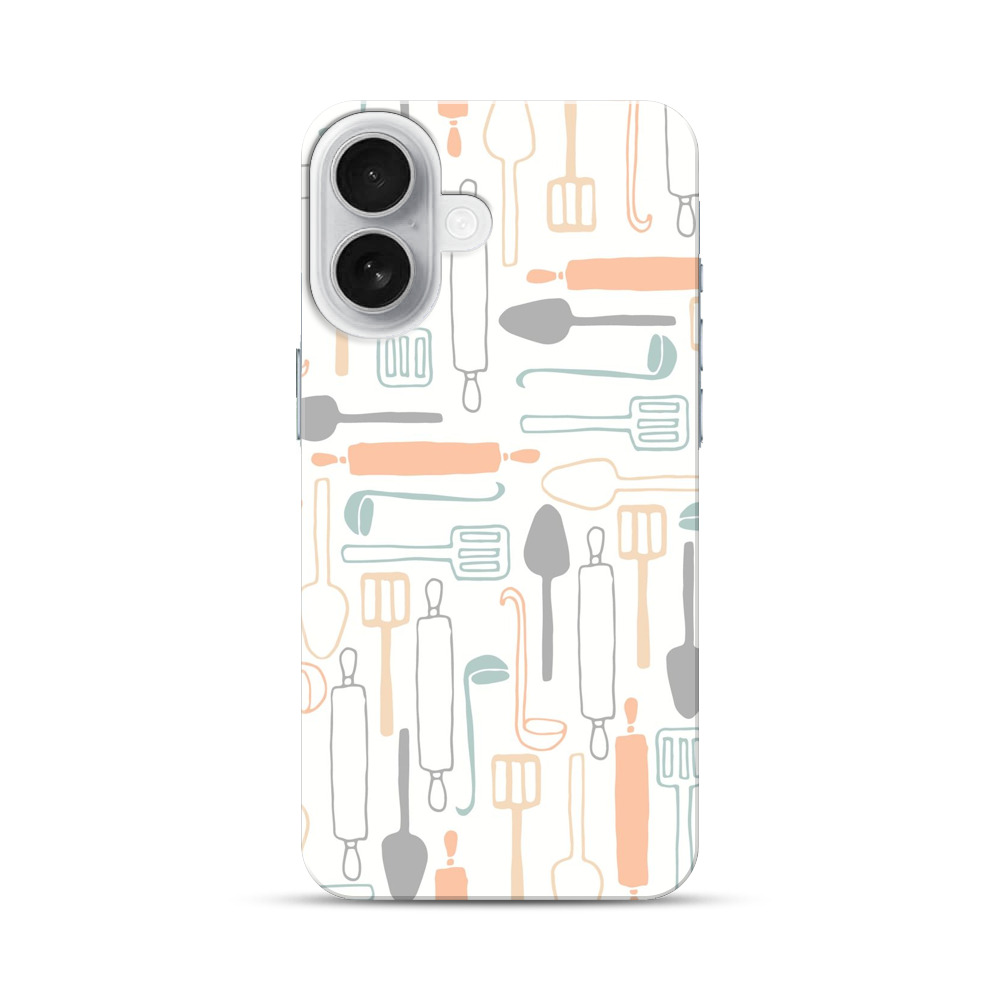 キッチンツールのパターン iPhone 17オリジナルハードケース