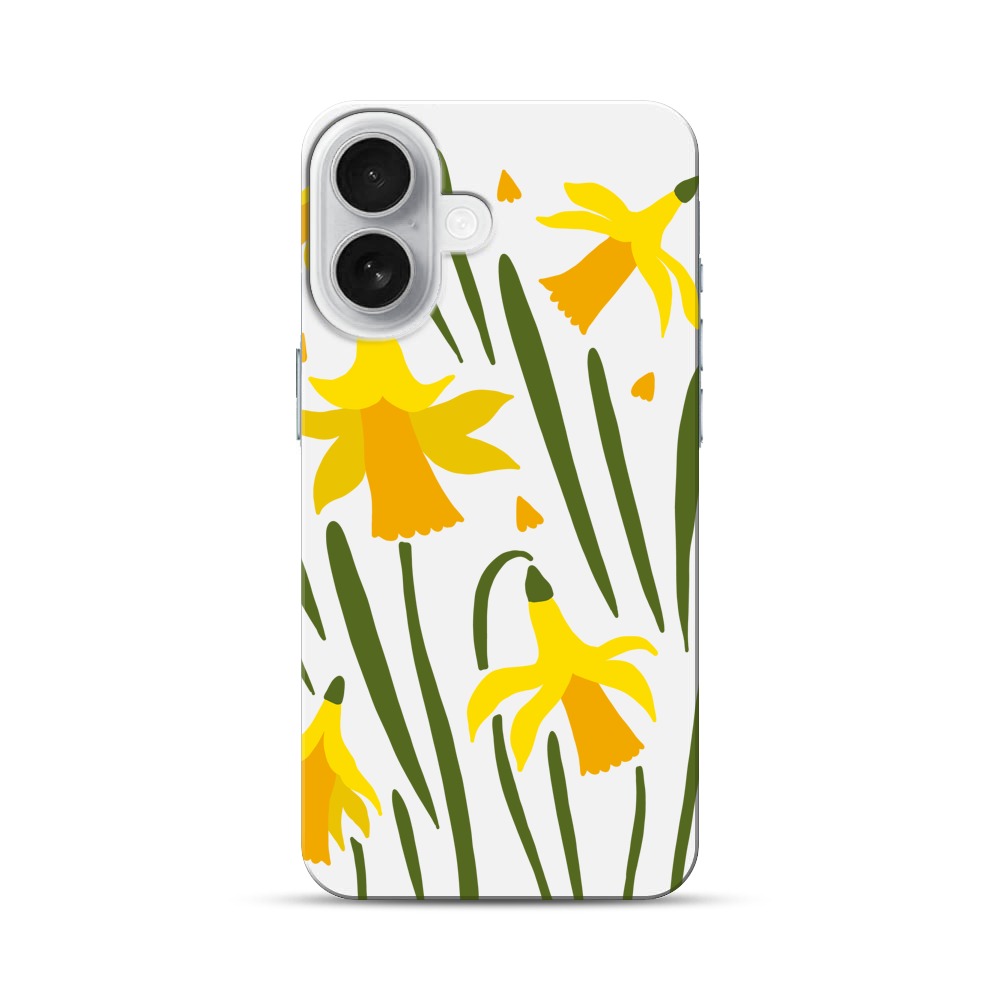 黄色い水仙の花 iPhone 17オリジナルハードケース