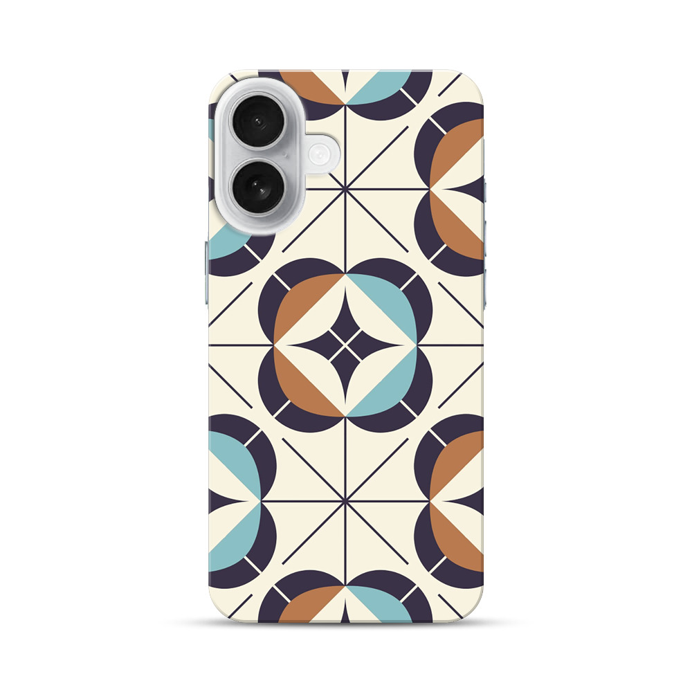 幾何学的模様パターン iPhone 17オリジナルハードケース