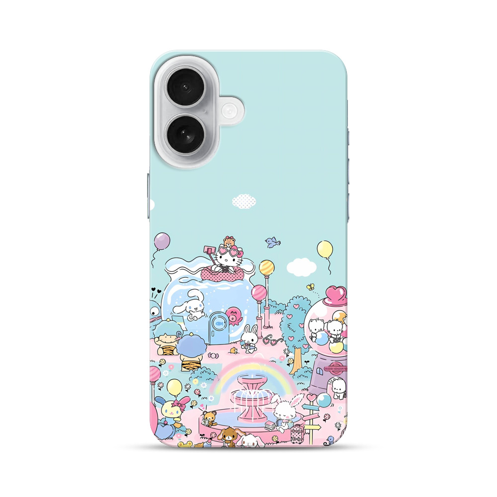 キティと仲間たち iPhone 17オリジナルハードケース