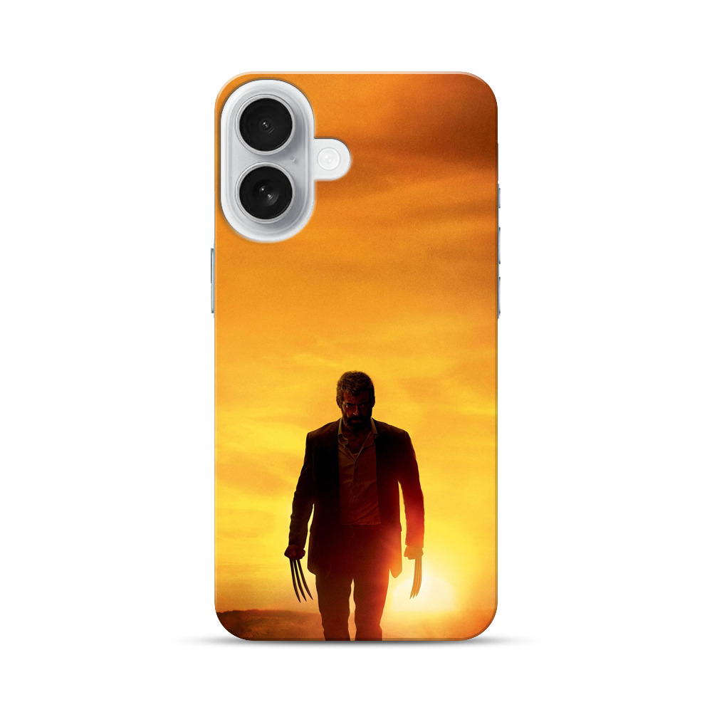 黄金色の夕焼けシルエット iPhone 17オリジナルハードケース