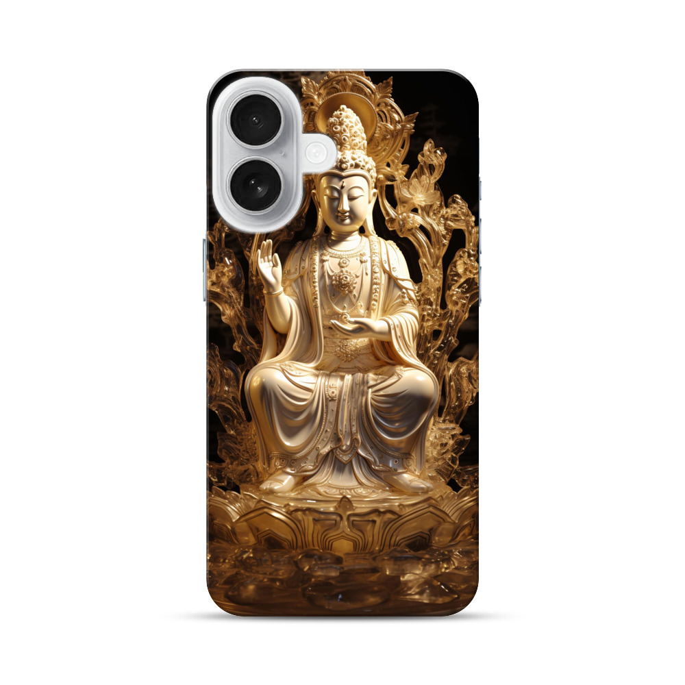 金色の仏像 iPhone 17オリジナルハードケース