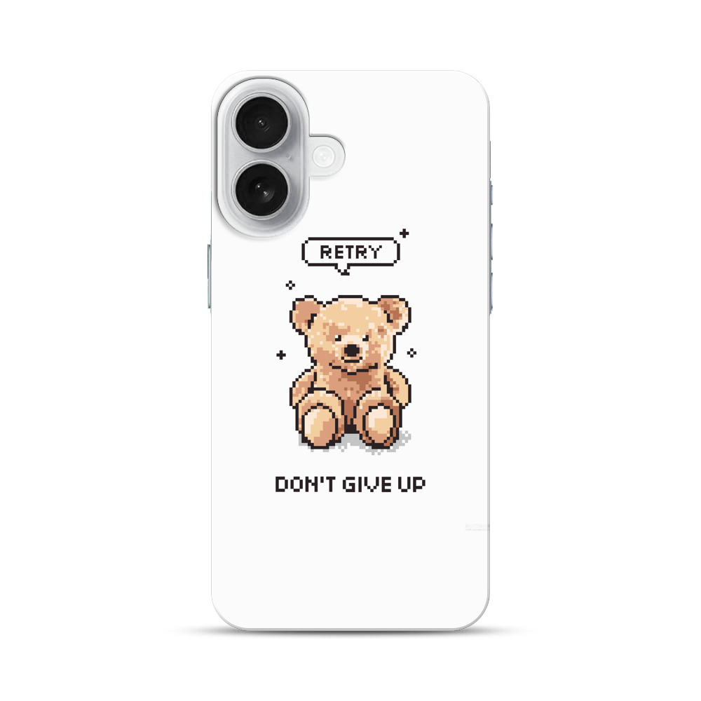 くまのぬいぐるみと励ましの言葉 iPhone 17オリジナルハードケース