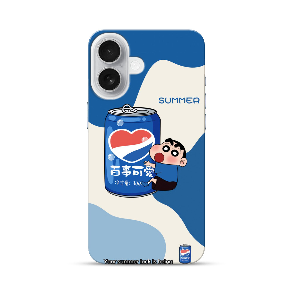 クレヨンしんちゃん青缶 iPhone 17オリジナルハードケース