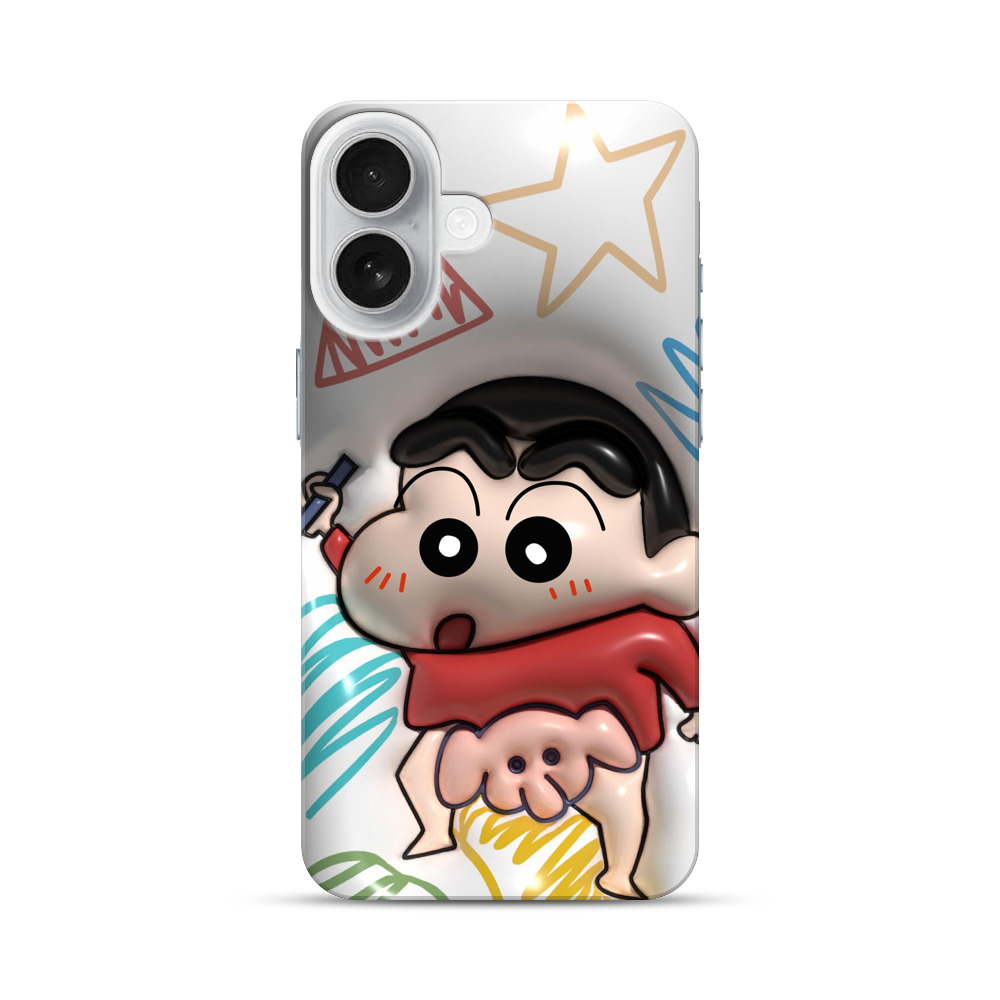 クレヨンしんちゃんのイラスト iPhone 17オリジナルハードケース