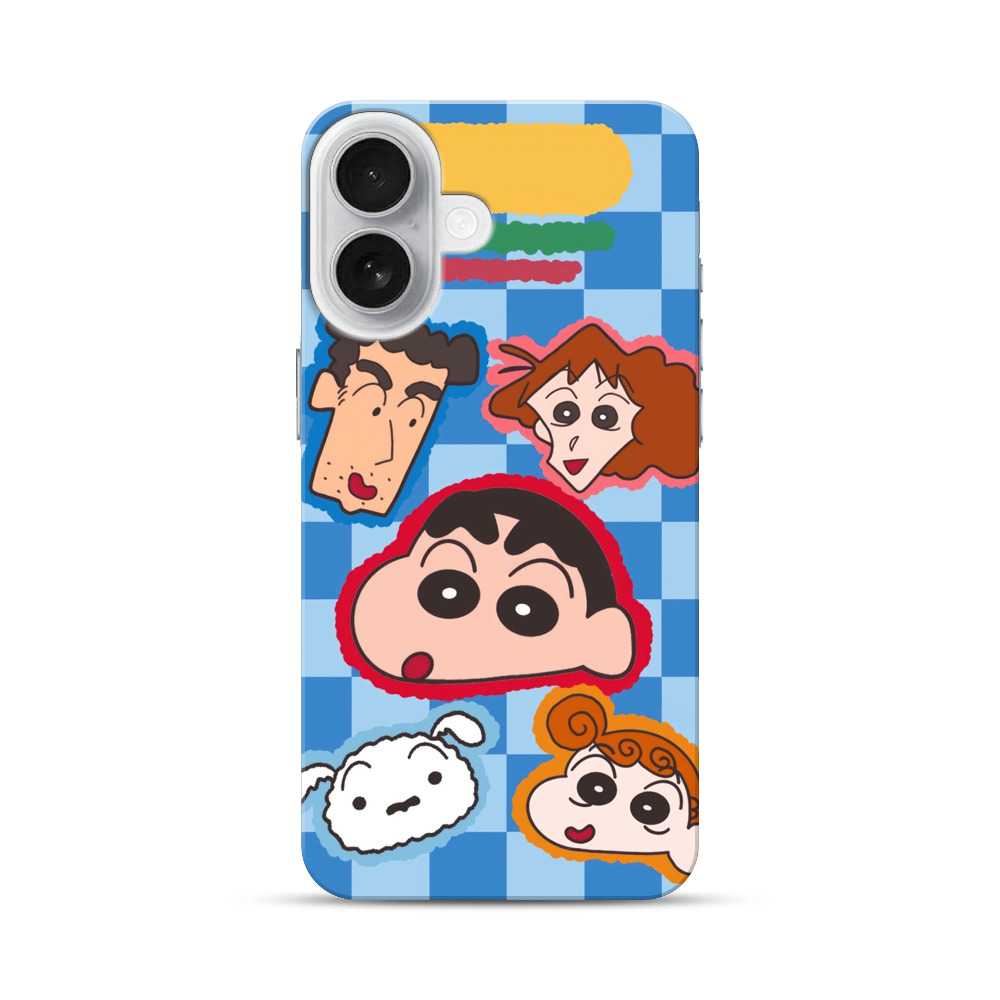クレヨンしんちゃん顔集合 iPhone 17オリジナルハードケース
