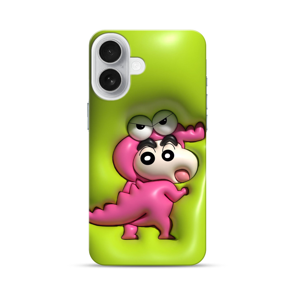 ピンク恐竜のしんちゃん iPhone 17オリジナルハードケース