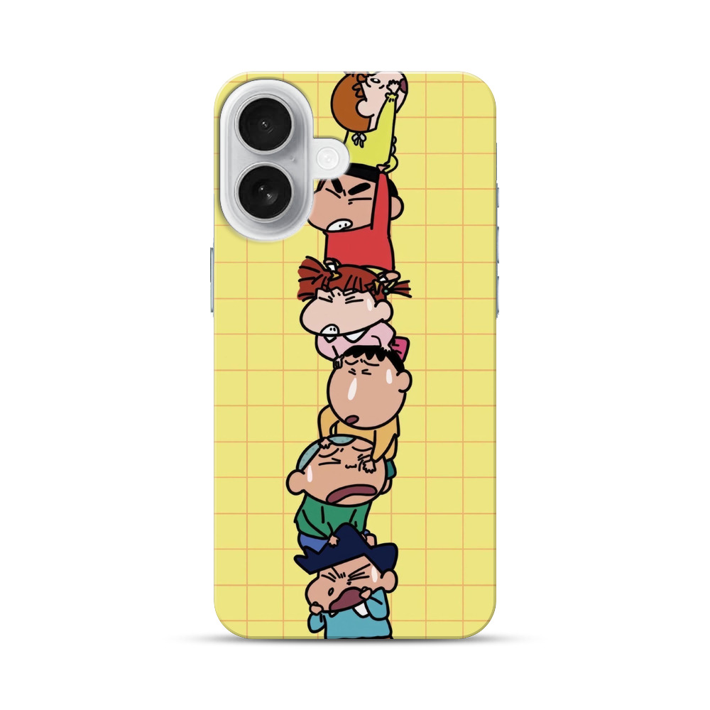 クレヨンしんちゃん積み重ねキャラ iPhone 17オリジナルハードケース