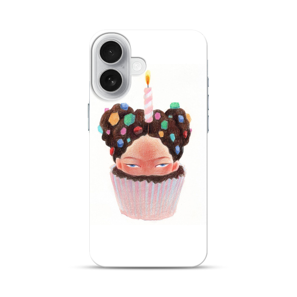 キャンドル付きカップケーキヘッド cupcake-girl キャンドル付きカップケーキヘッド cupcake-girl