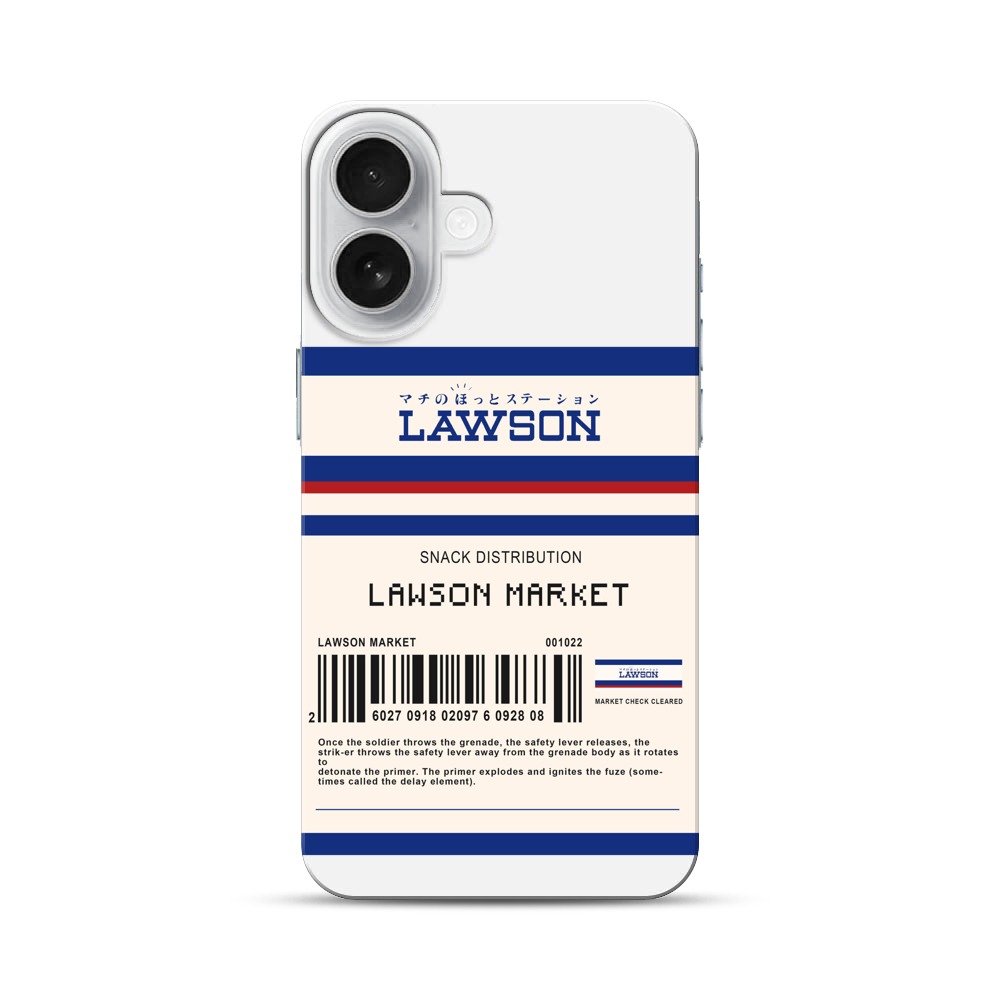ローソンロゴとバーコードデザイン iPhone 17オリジナルハードケース