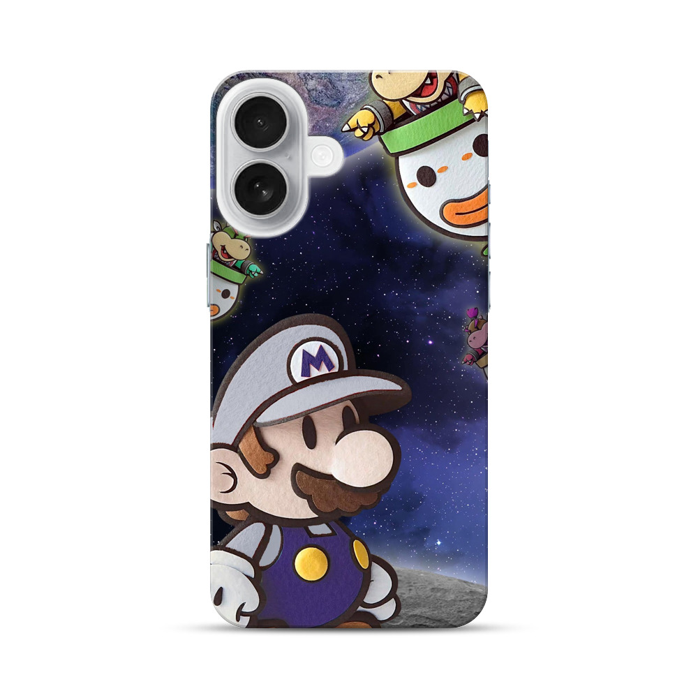 宇宙のマリオとクッパジュニア iPhone 17オリジナルハードケース