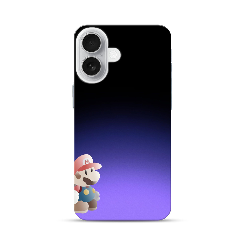 マリオシルエットデザイン iPhone 17オリジナルハードケース