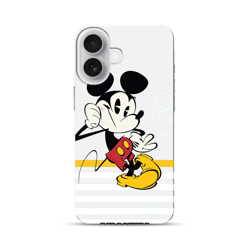 モノクロミッキーとアイス iPhone 17オリジナルハードケース