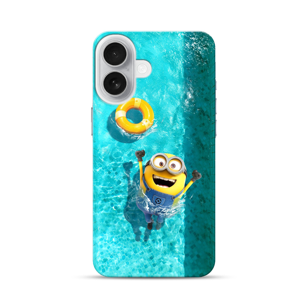 ミニオンと浮き輪 iPhone 17オリジナルハードケース