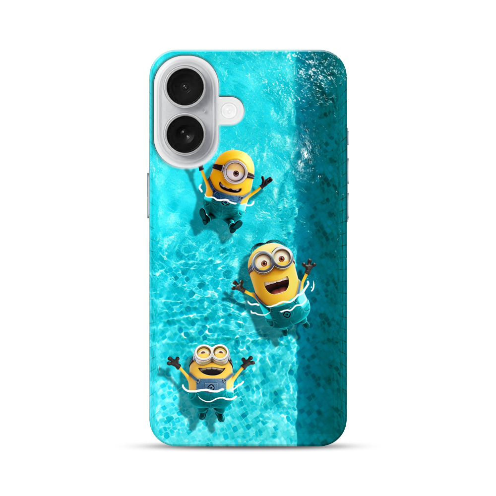 ミニオンとプール遊び iPhone 17オリジナルハードケース