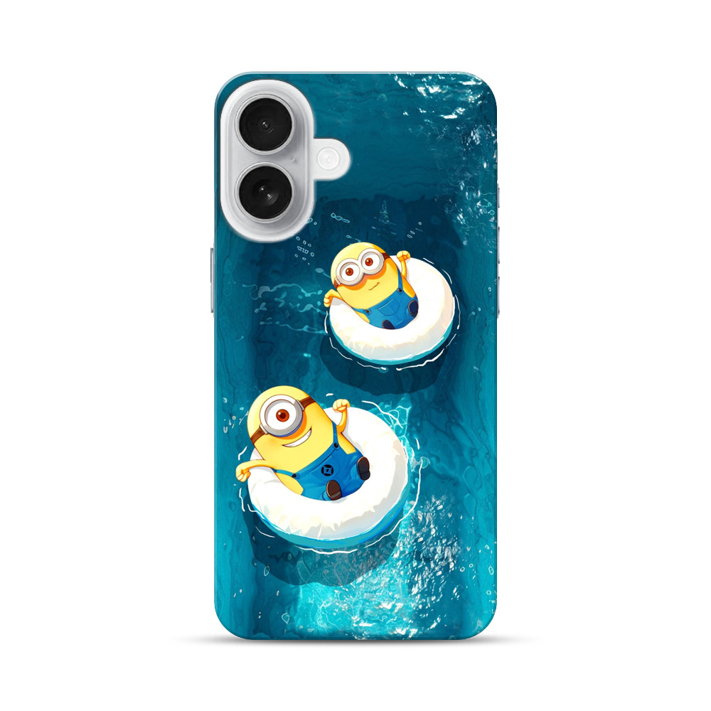 ミニオン浮き輪プール iPhone 17オリジナルハードケース