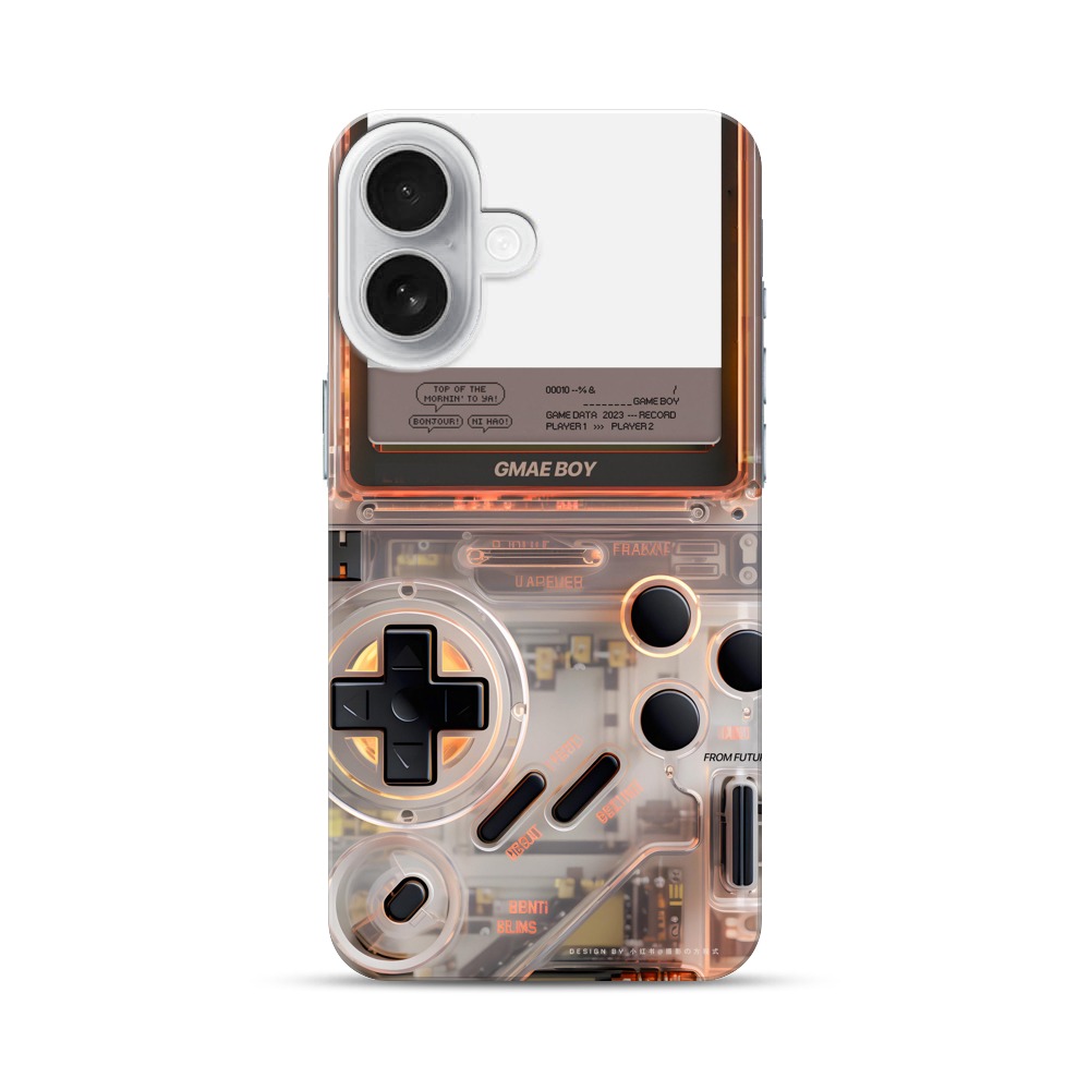 未来風透明ゲーム機 iPhone 17オリジナルハードケース