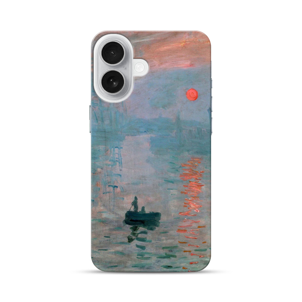 印象派の水辺風景 iPhone 17オリジナルハードケース