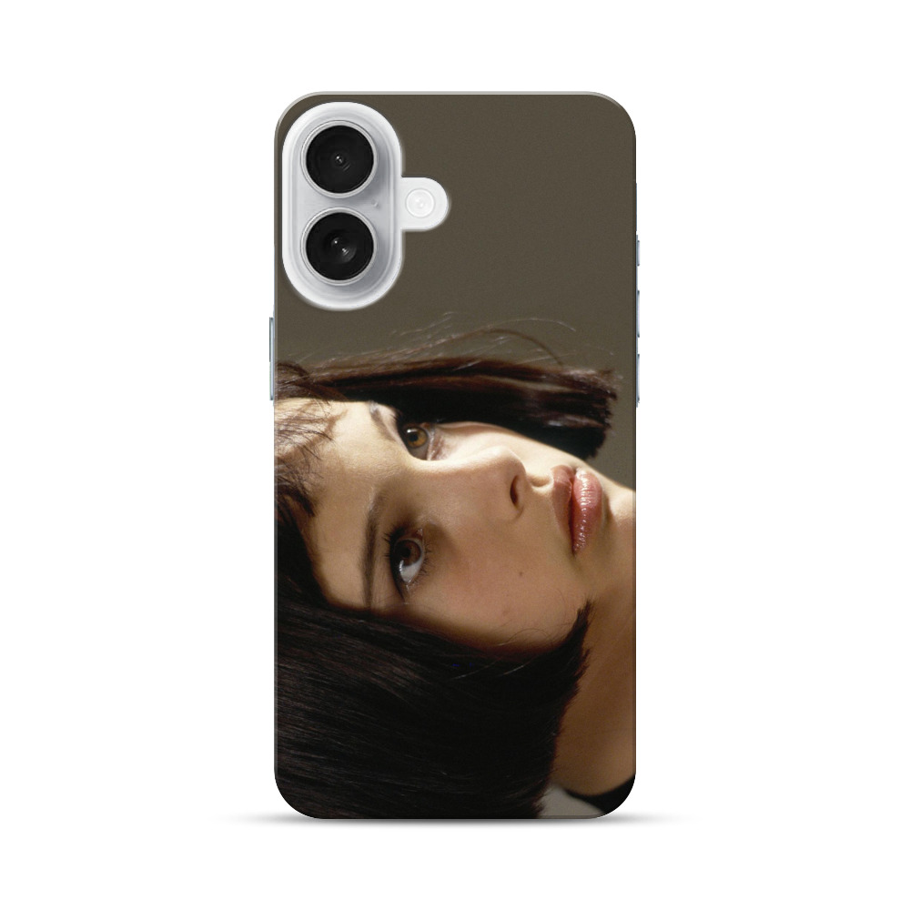 むつかしい表情の女性 iPhone 17オリジナルハードケース