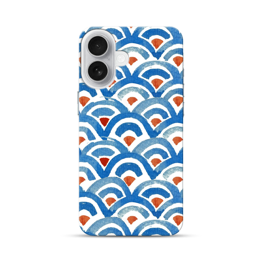 波の模様 iPhone 17オリジナルハードケース